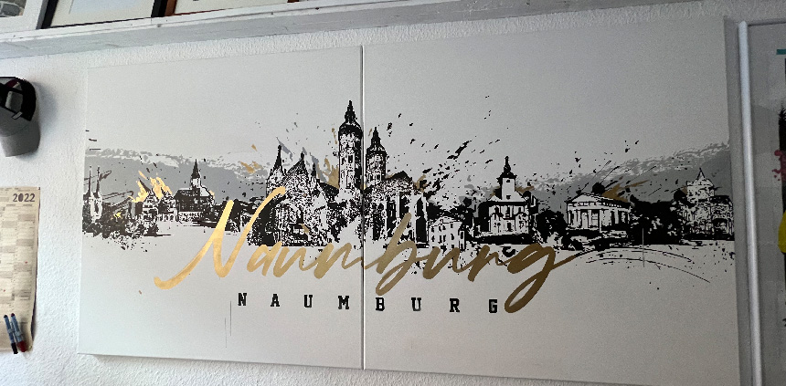 Naumburg Silhouette, Naumburg Panorama, Saaletal, Naumburger Skyline